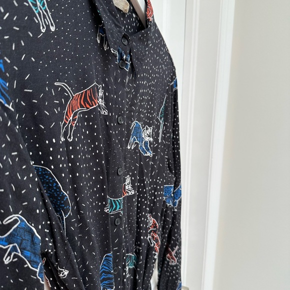 Sugarhill Brighton shirt dress tiger print - Picture 5 of 5